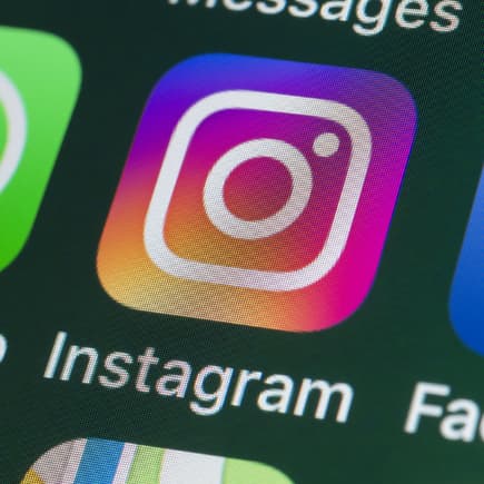 Instagram Icon auf dem Handy