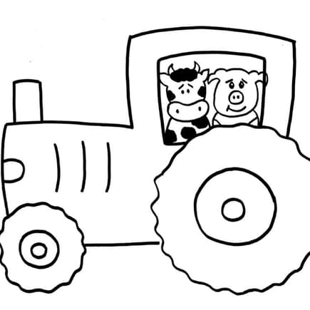 Mit dieser Traktor-Vorlage gelingen Einladungskarten garantiert.