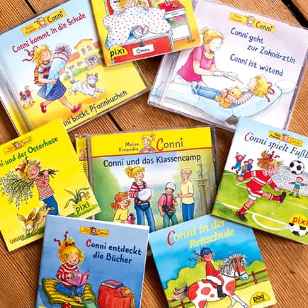 Conni-Bücher und -CDs.