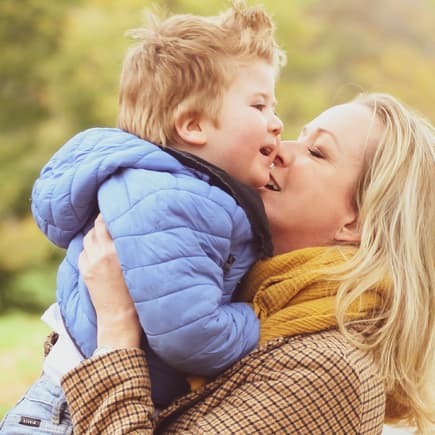 Henry mit seiner Mama Eva