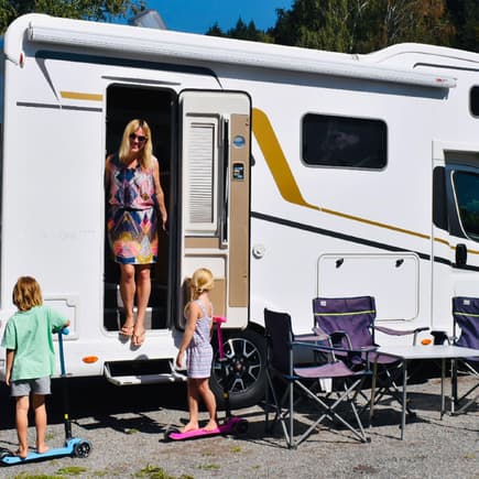 Claudia Weingärtner und ihre Zwillinge waren eine Woche lang mit dem "F3 Family Star" unterwegs.