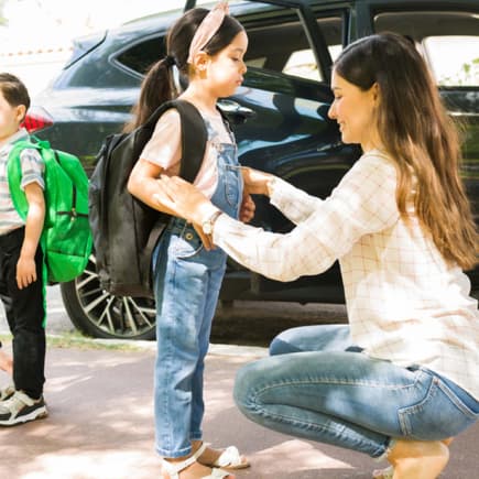 Der Schulweg geht auch ohne Elterntaxi.