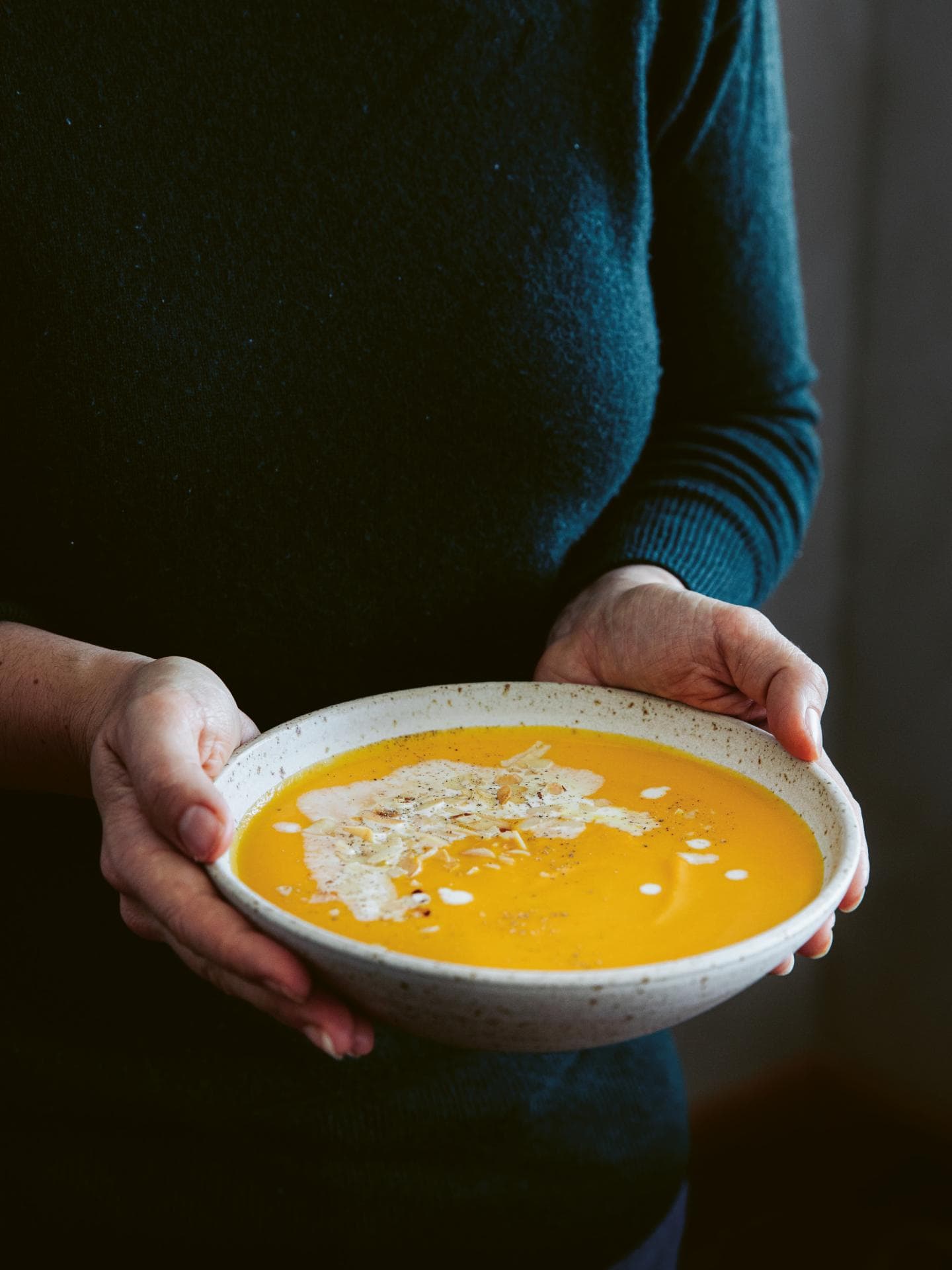 Geröstete Süßkartoffel-Möhren-Suppe