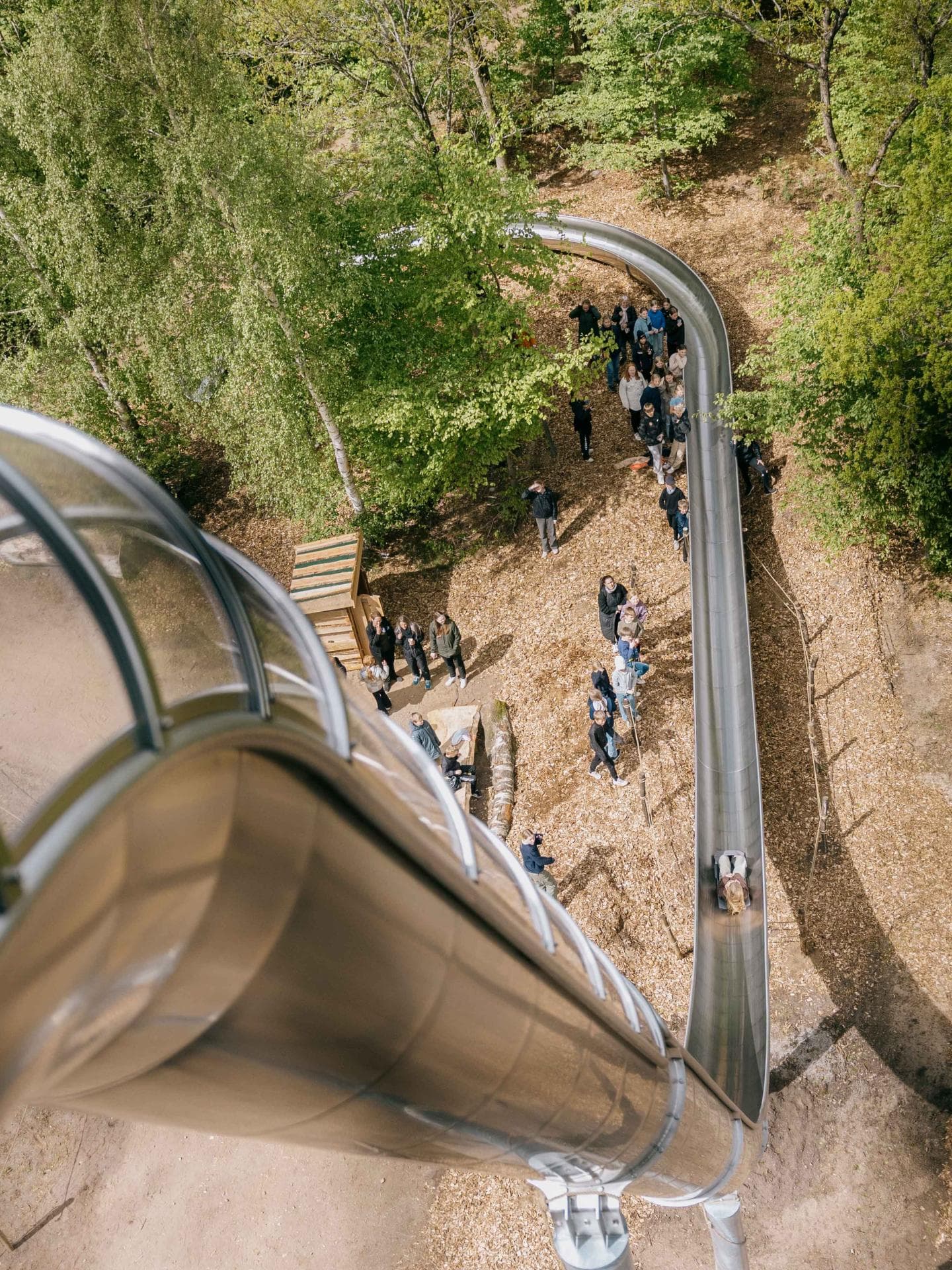 Der "Gigant" im Wow-Park in Billund von oben betrachtet