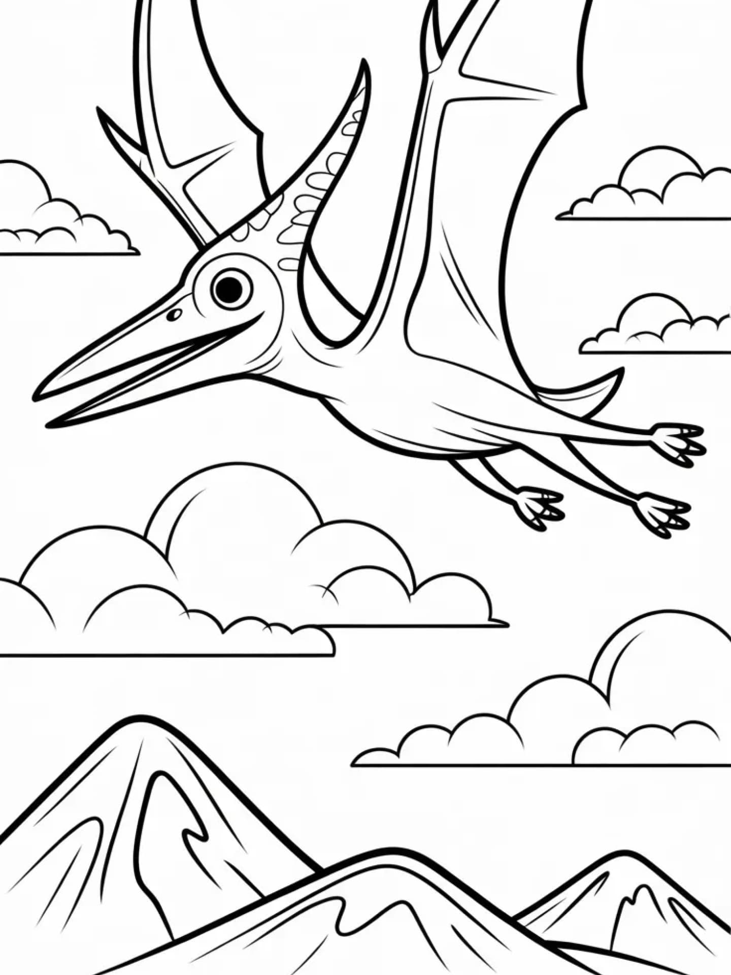 Ausmalbild Flugsaurier Ausmalbild Flugsaurier