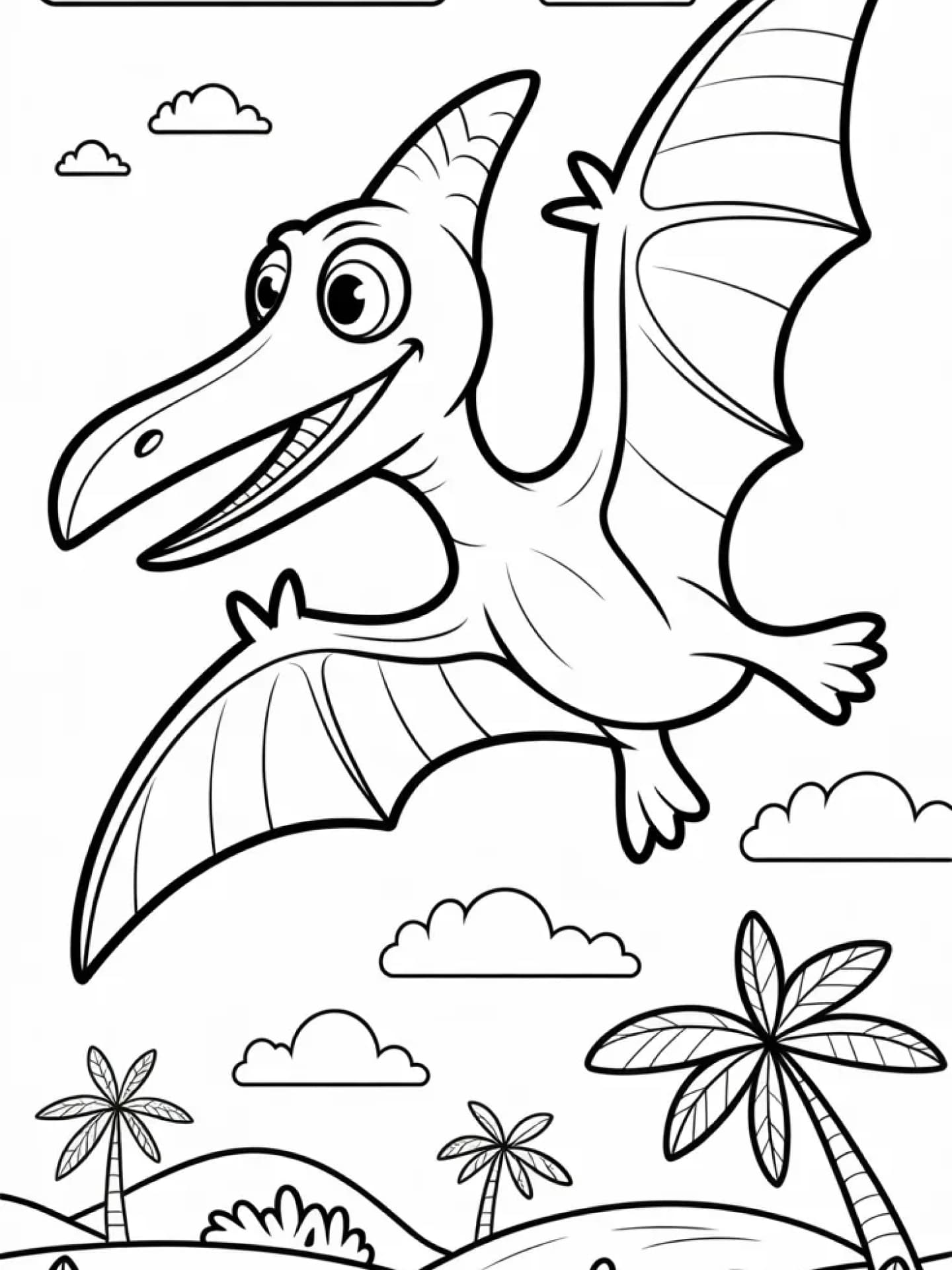 Ausmalbild Flugsaurier Ausmalbild Flugsaurier