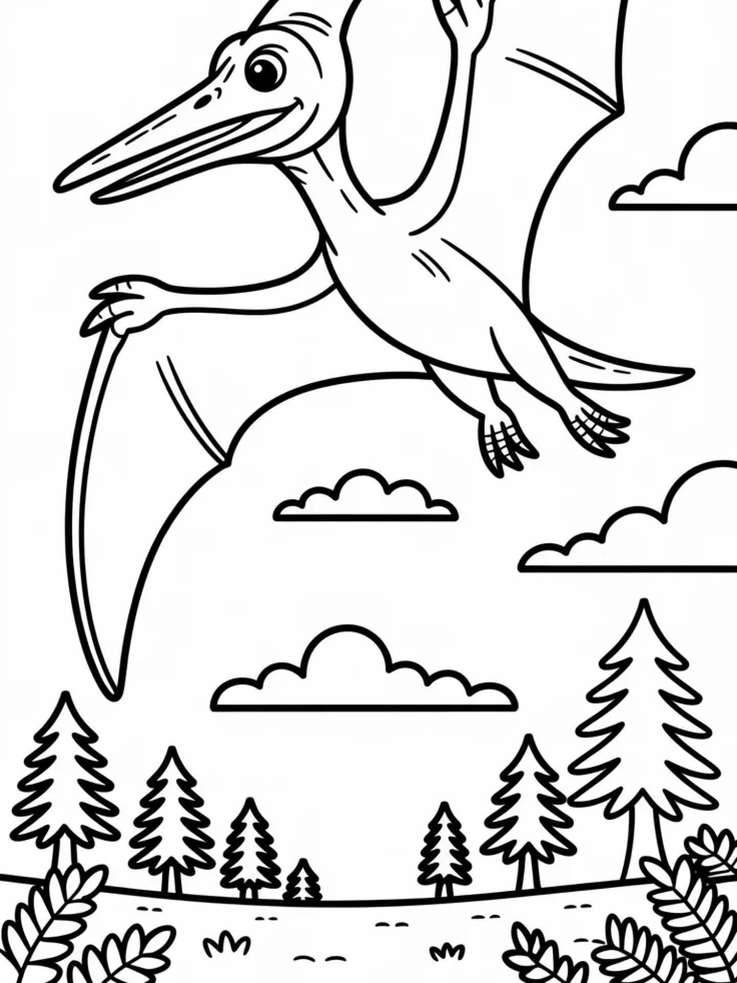 Ausmalbild Flugsaurier Ausmalbild Flugsaurier