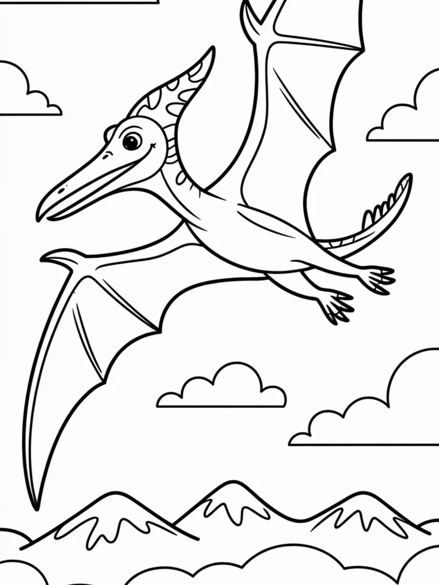 Ausmalbild Flugsaurier Ausmalbild Flugsaurier