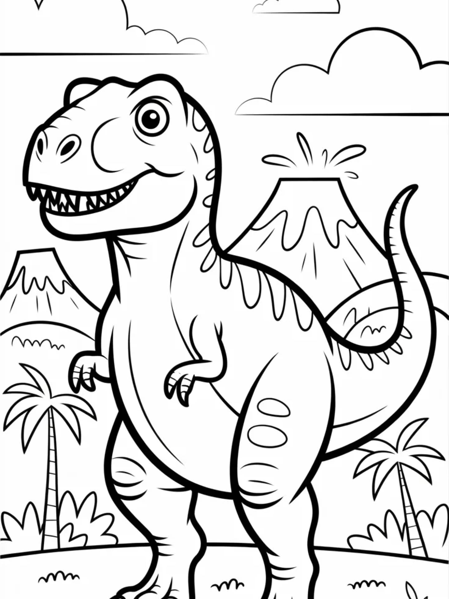 Ausmalbild T-Rex Ausmalbild T-Rex