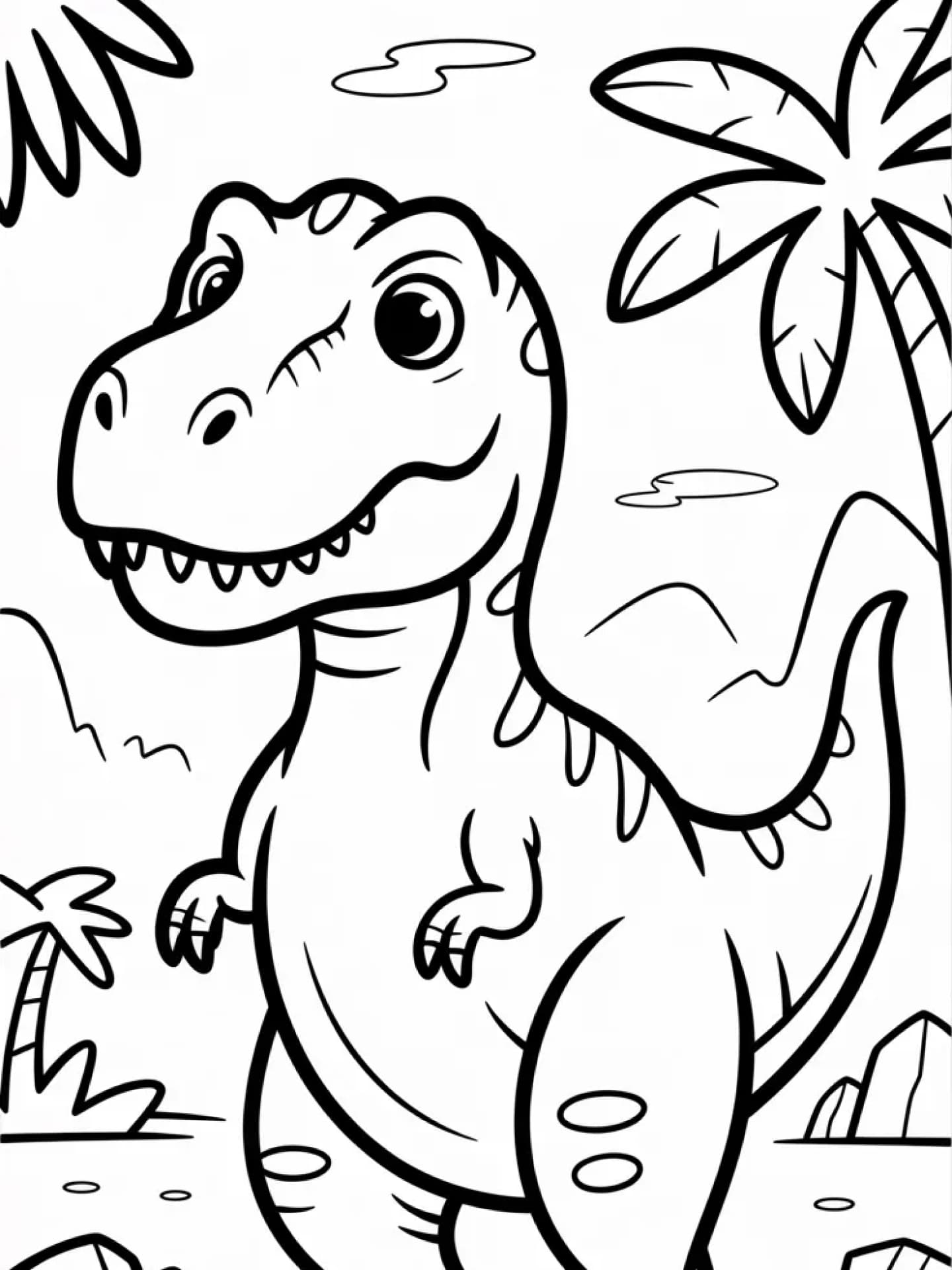 Ausmalbild T-Rex Ausmalbild T-Rex