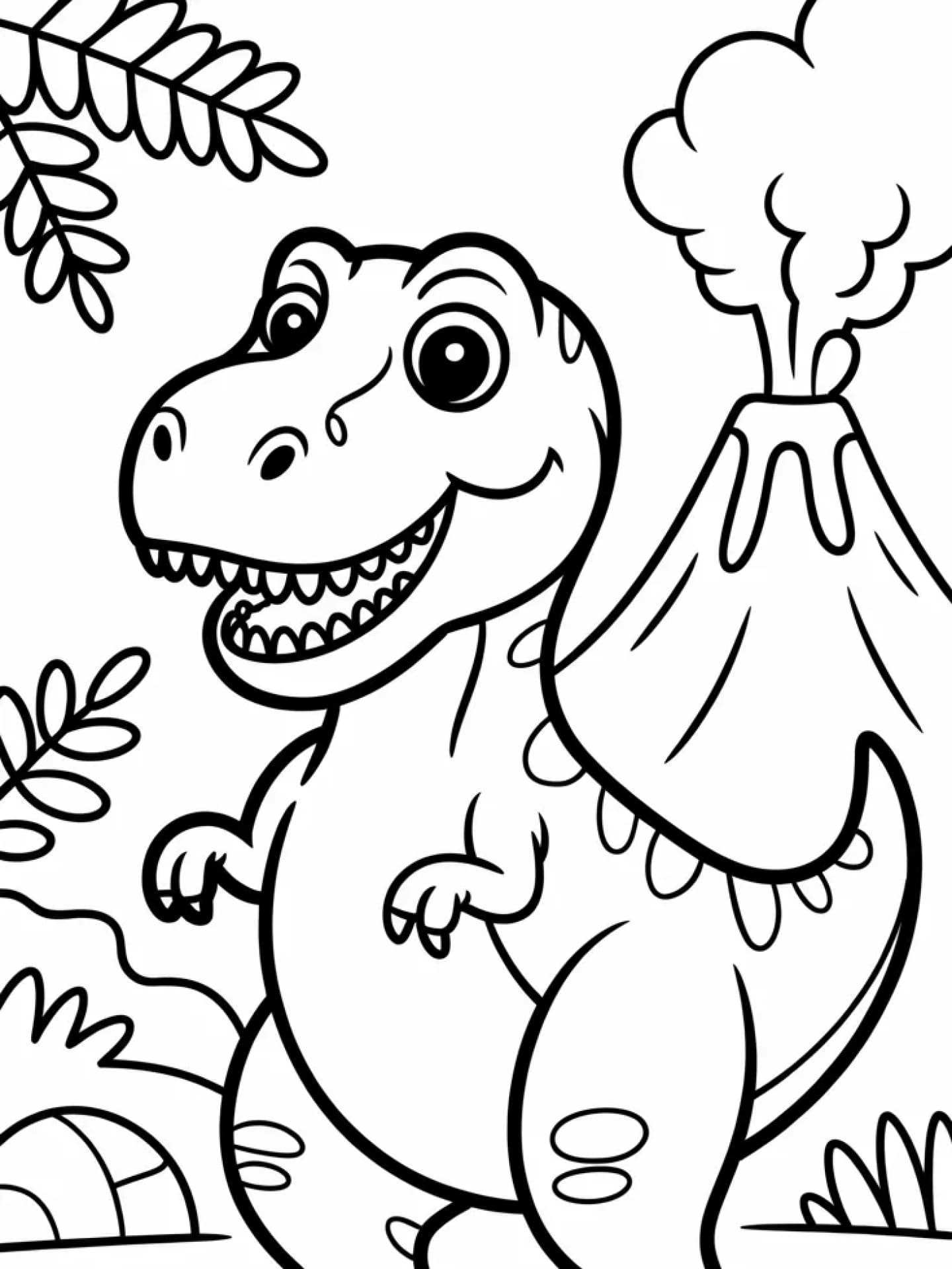 Ausmalbild T-Rex Ausmalbild T-Rex