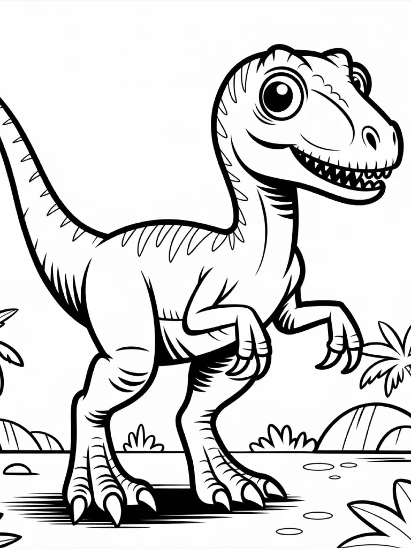 Ausmalbild Velociraptor Ausmalbild Velociraptor