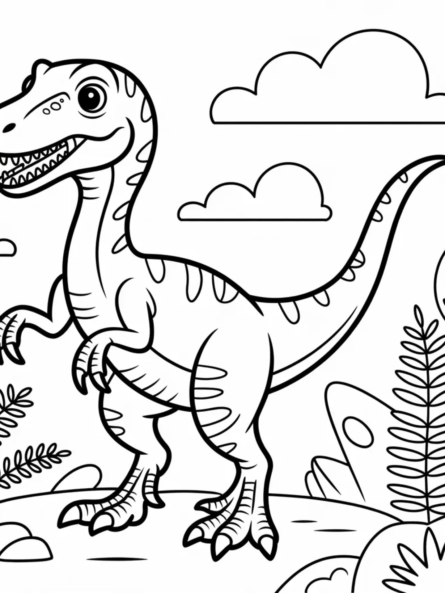 Ausmalbild Velociraptor Ausmalbild Velociraptor