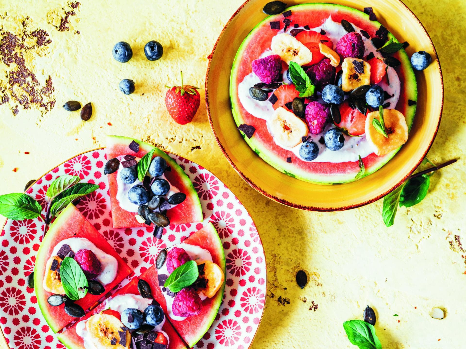 Wassermelonen-Pizza Wassermelonen-Pizza