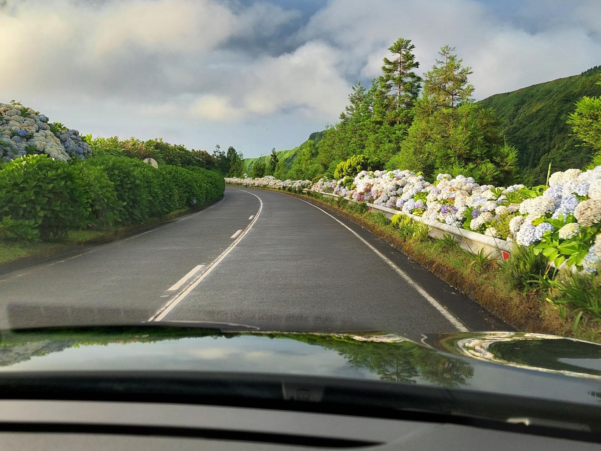 Auf dem Weg zum Campingplatz auf Sao Miguel