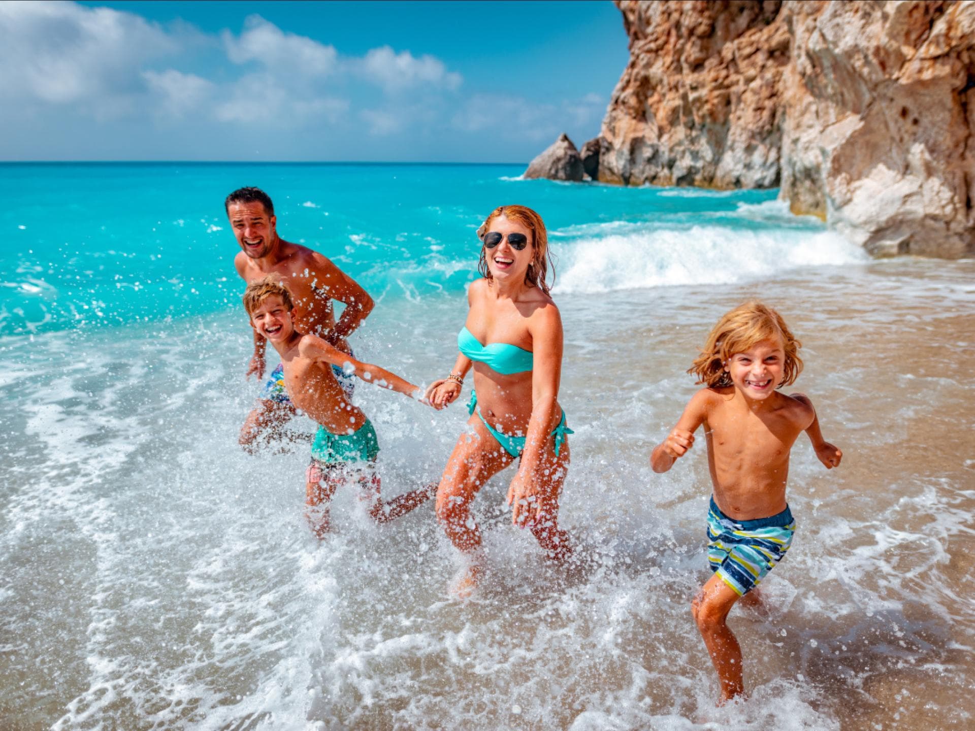 Familie am Meer Familie am Meer