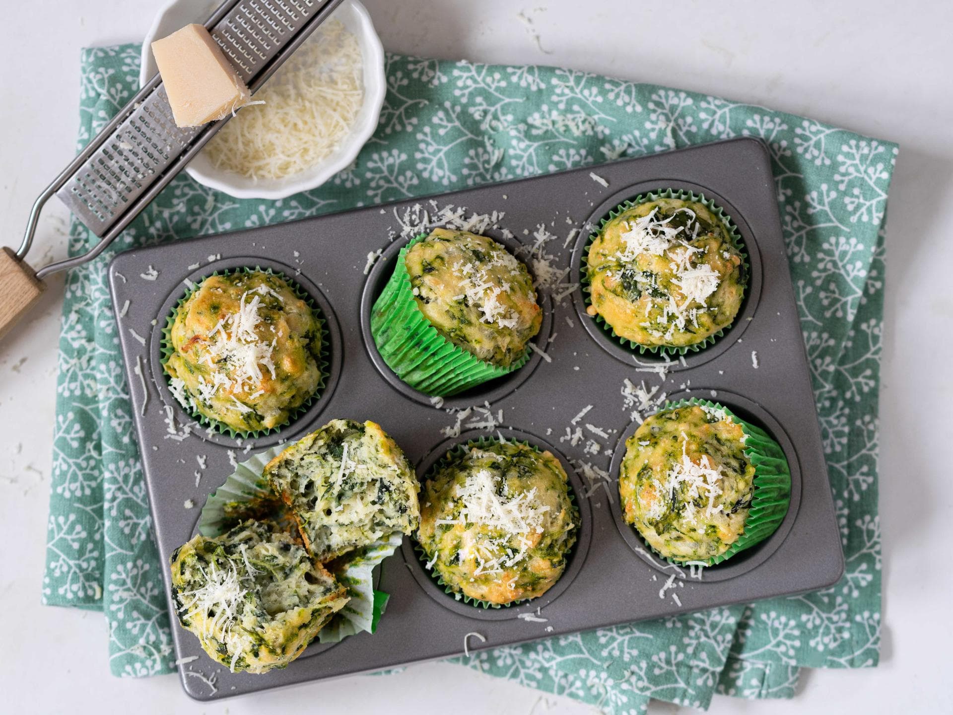 Montessori-Rezept: Grüne Muffins Montessori-Rezept: Grüne Muffins