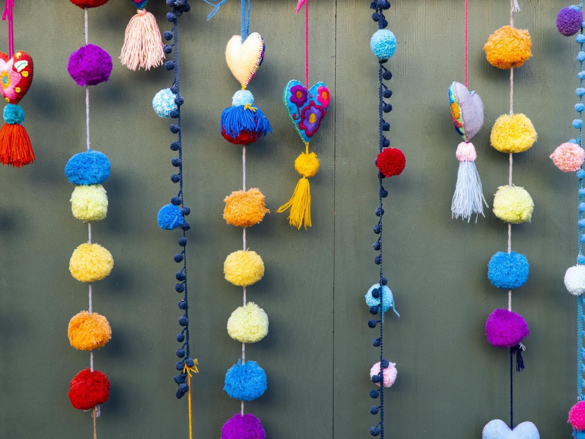 Pompon-Girlande