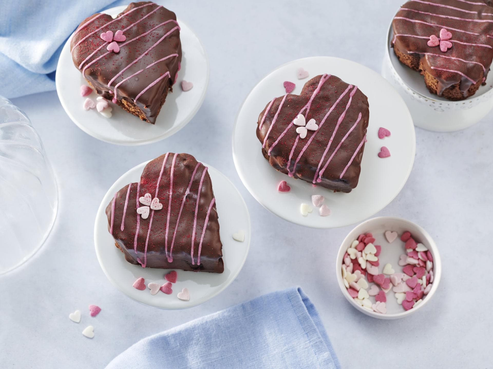 Brownie-Herzen für den Muttertag