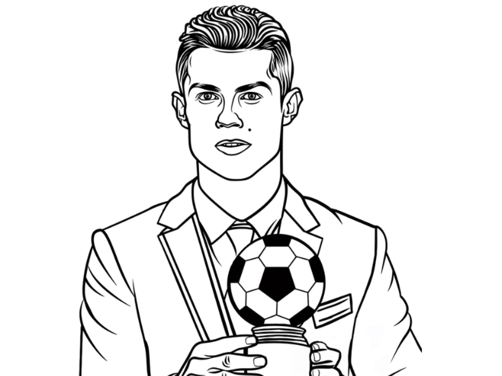 Ausmalbild Ronaldo