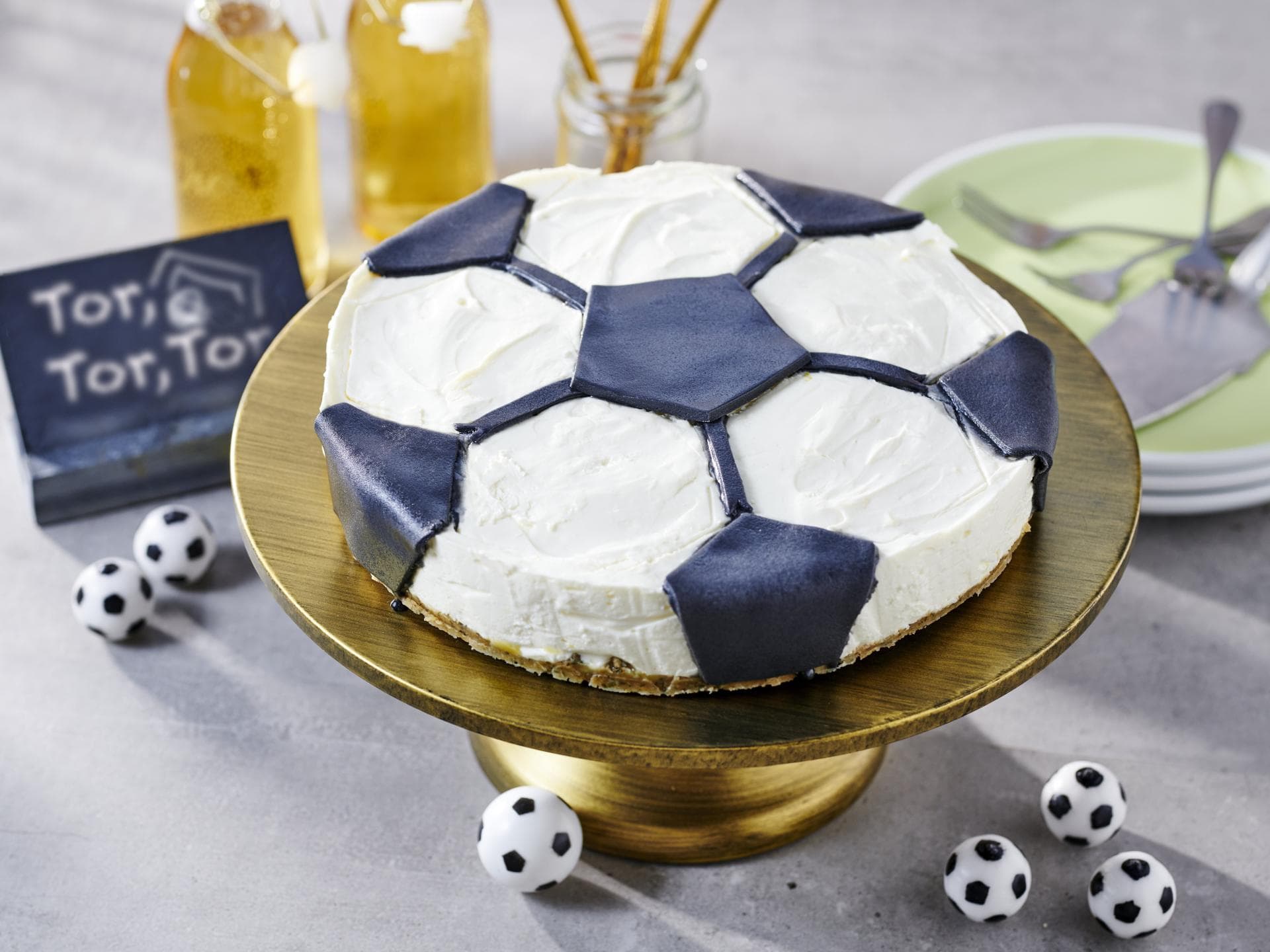 Fußball-Kuchen.