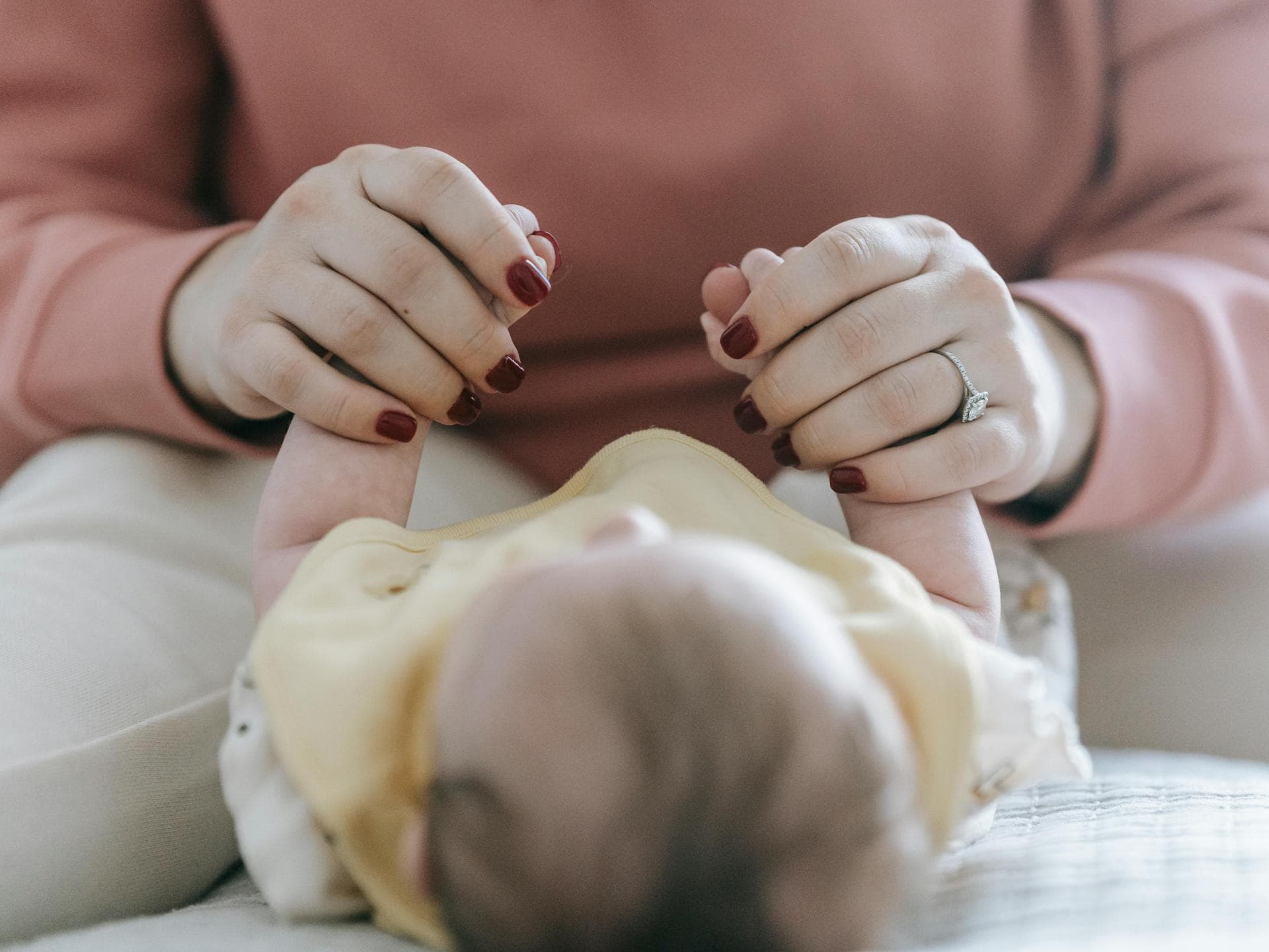 Mama mit Baby.
