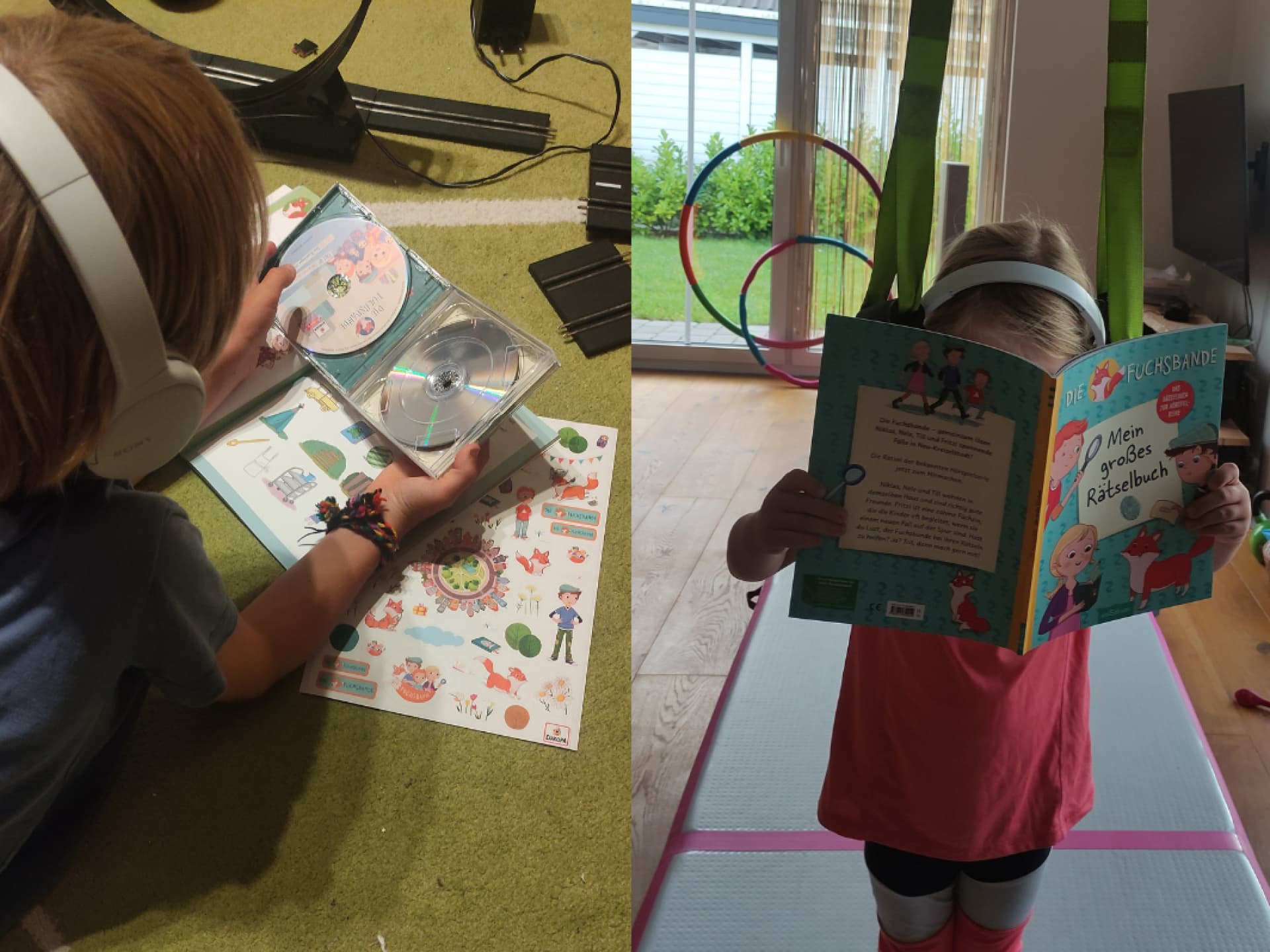 Die Kids von Mama Sabine haben viel Spaß beim Hören von "Die Fuchsbande". Die Kids von Mama Sabine haben viel Spaß beim Hören von "Die Fuchsbande".