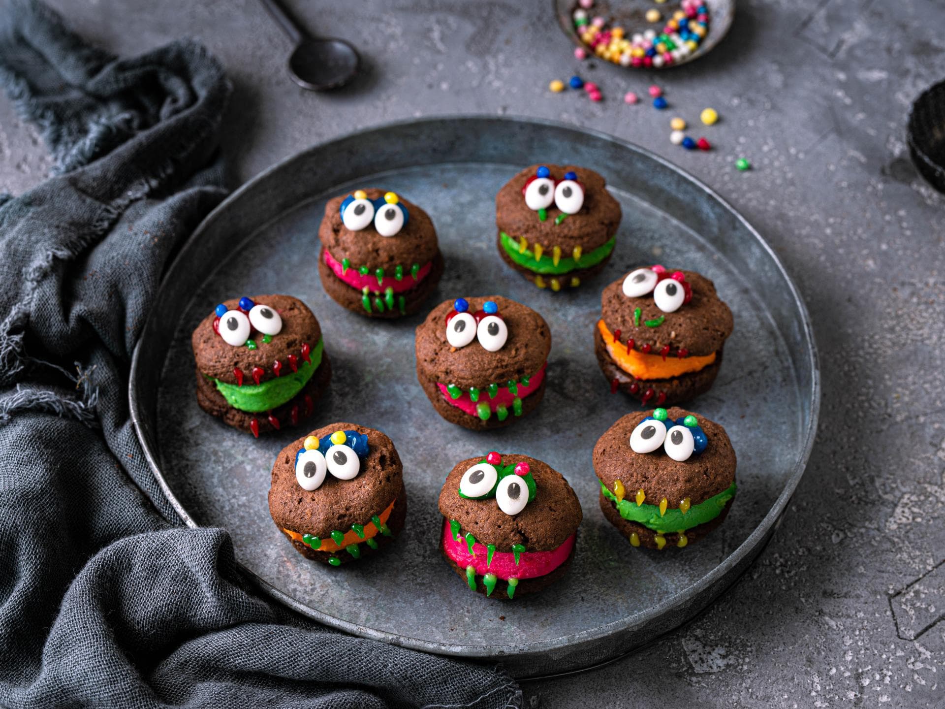 Monster-Macarons