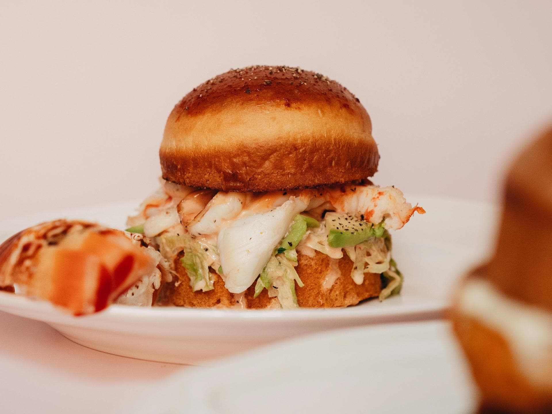Fischbrötchen, lecker angerichtet
