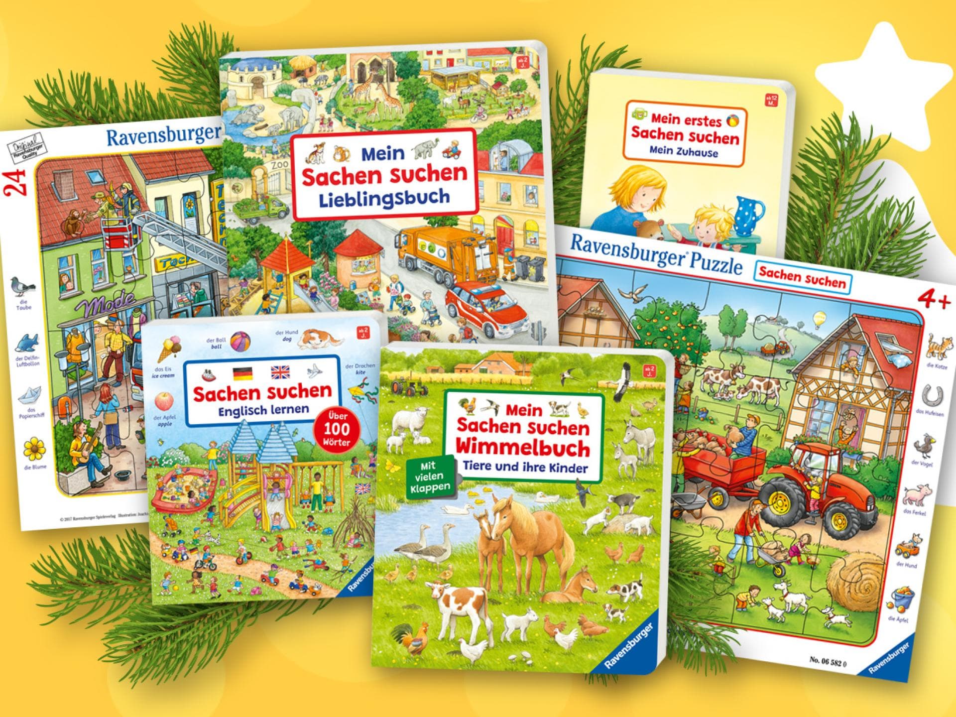 Die „Sachen suchen“ Pappbilderbücher von Ravensburger. Die „Sachen suchen“ Pappbilderbücher von Ravensburger.