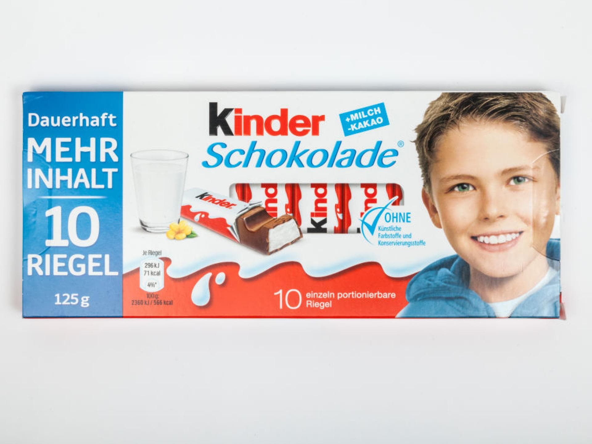 Die Verpackung der Kinderschokolade