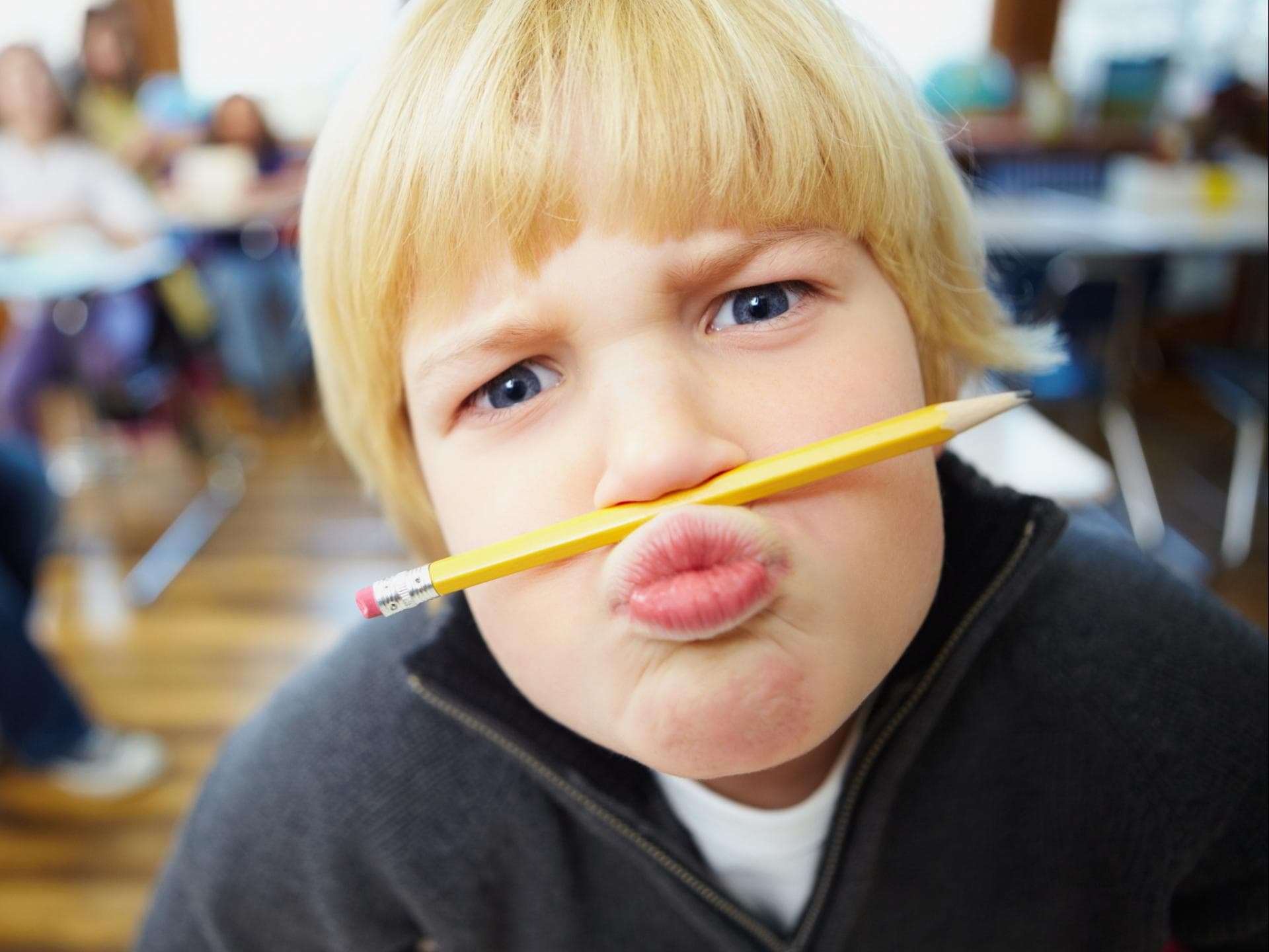 Wenn das Kind den Klassenclown macht ... Kind macht den Klassenclown.