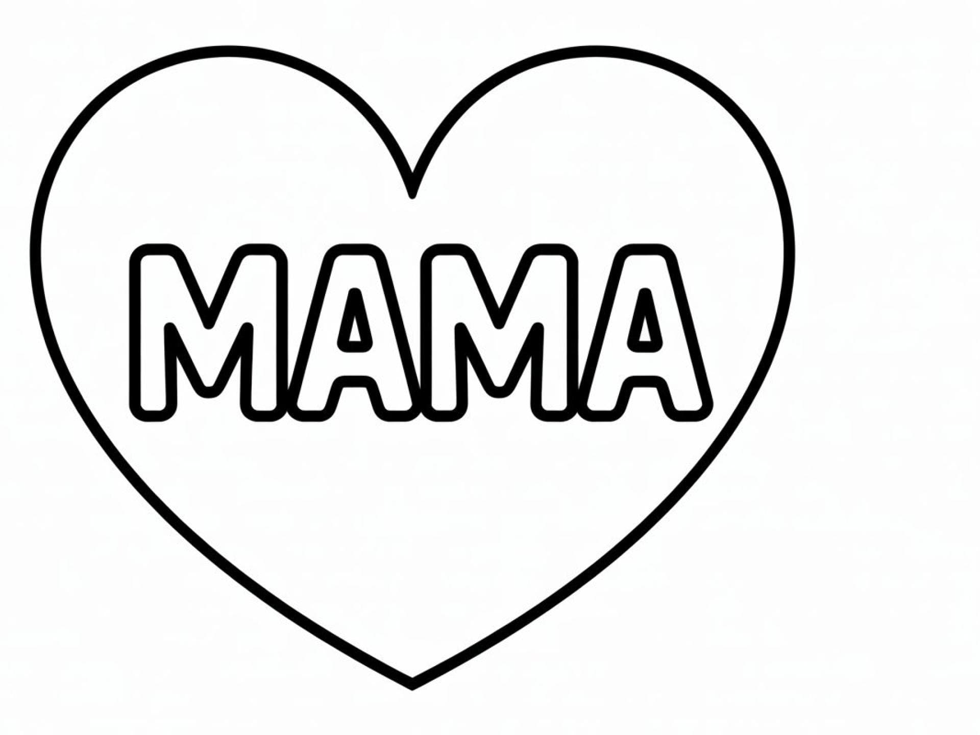 Ausmalbild Mama