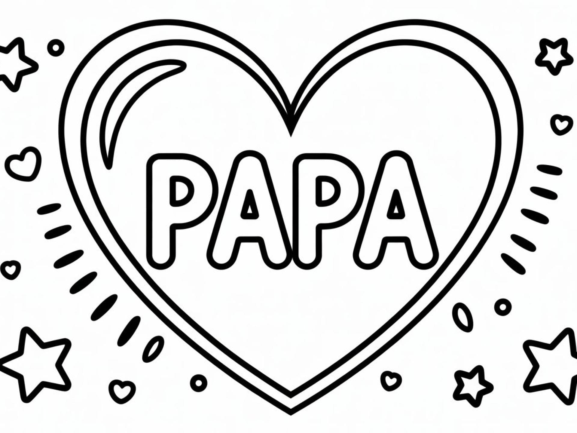 Ausmalbild Papa