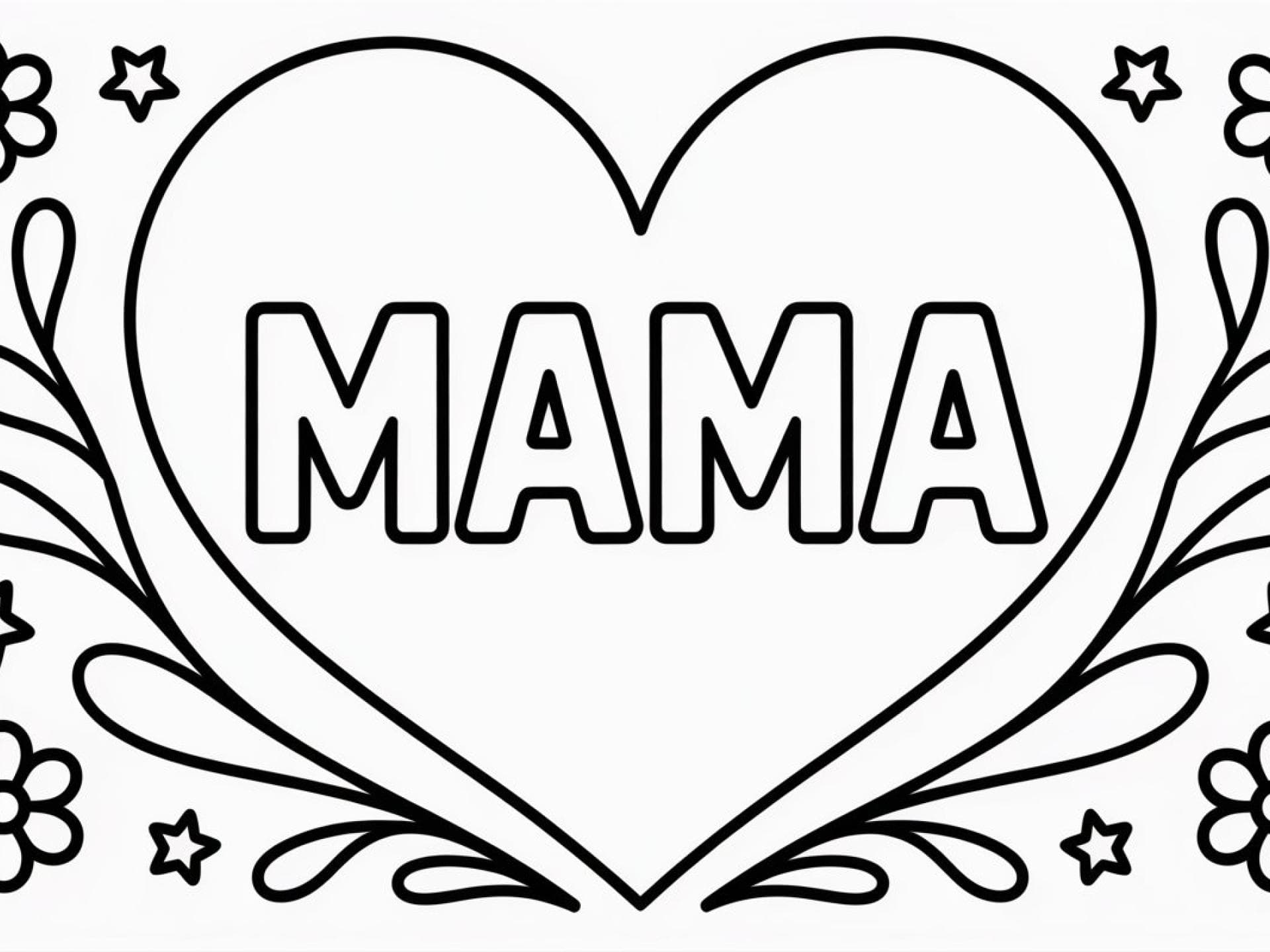 Mama Ausmalbild