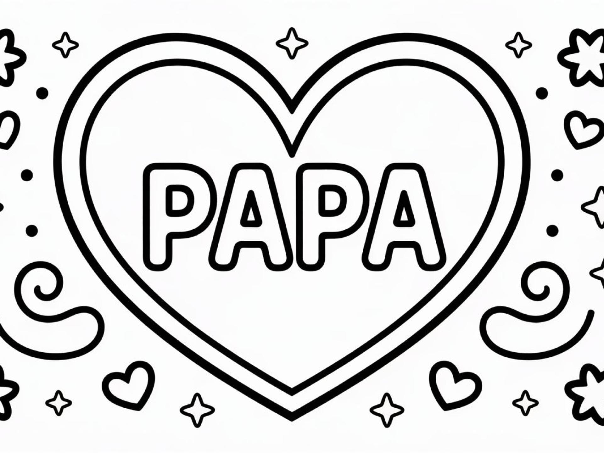 Papa Ausmalbild