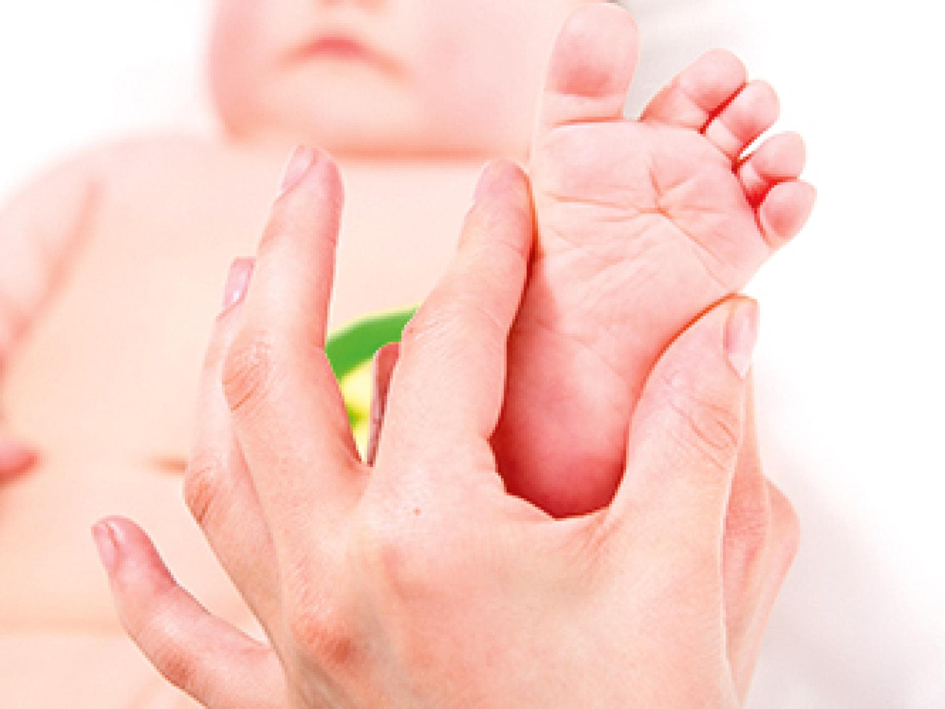 Fußmassage bei Babys