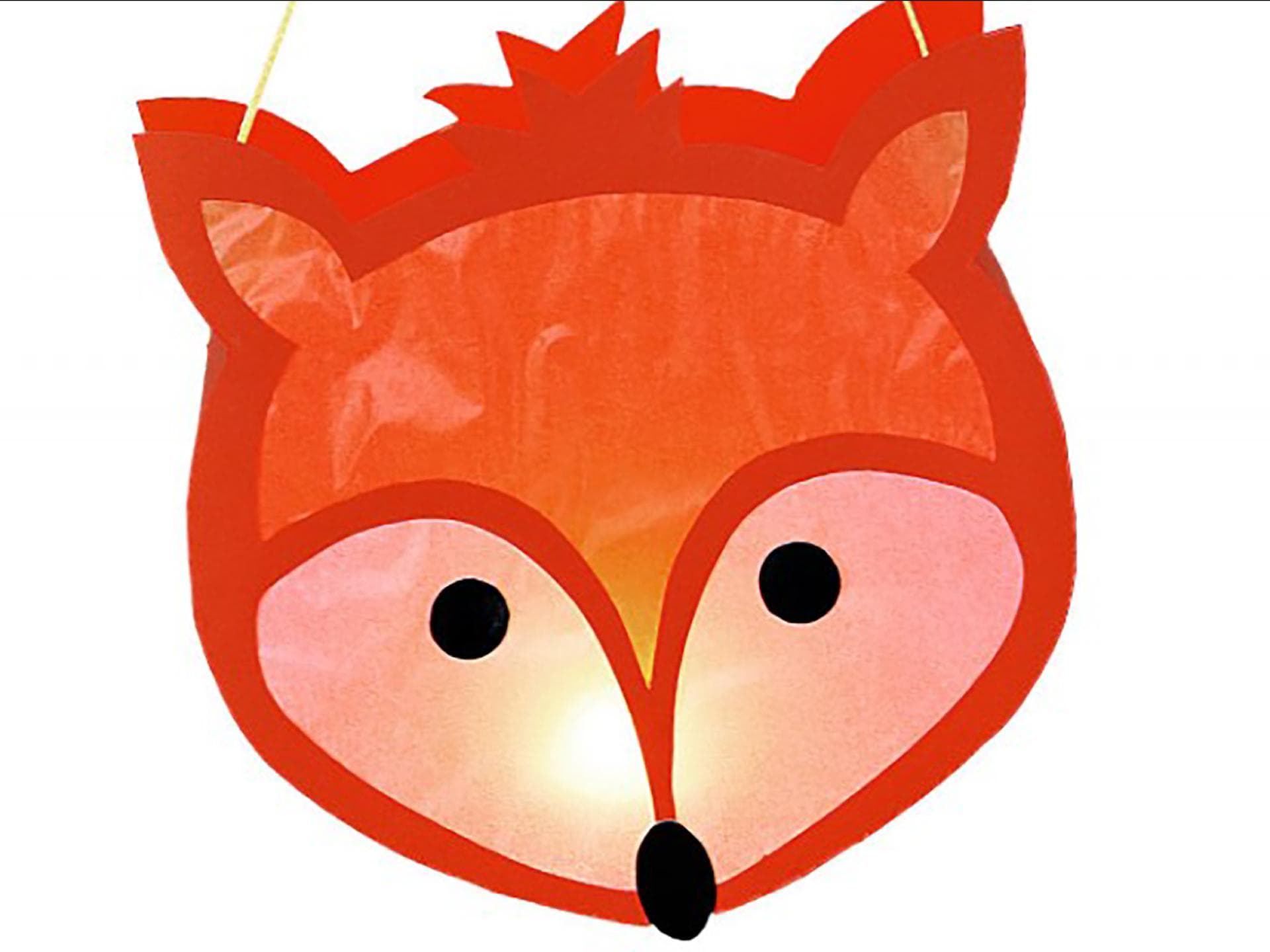 Diese süße Fuchs-Laterne könnt ihr ganz einfach selber basteln. Fuchs-Laterne
