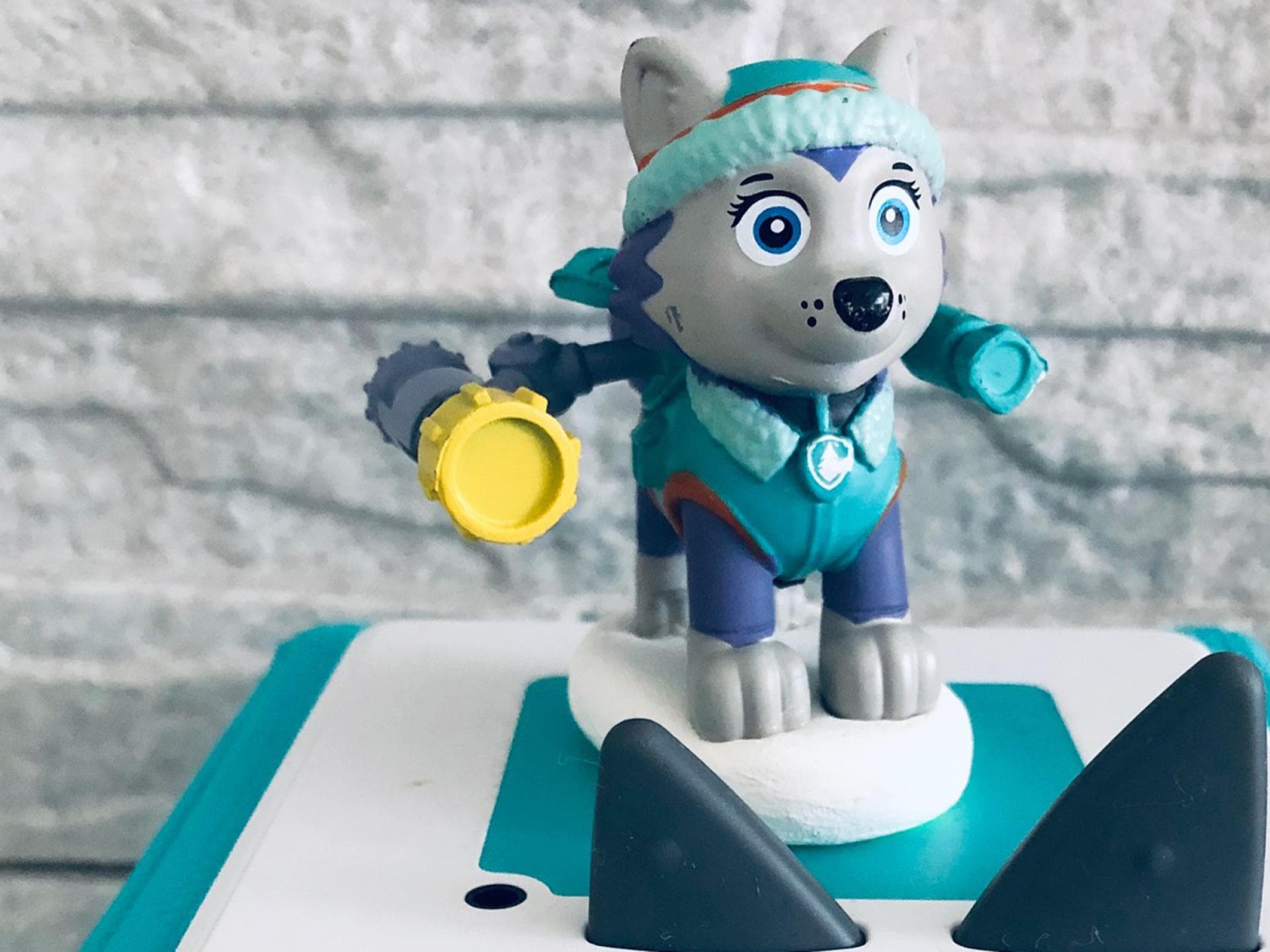 Offiziell gibt es keine "Paw Patrol"-Tonies. Dieser kleine Everest ist ein selbst gemachter Zaubertonie.