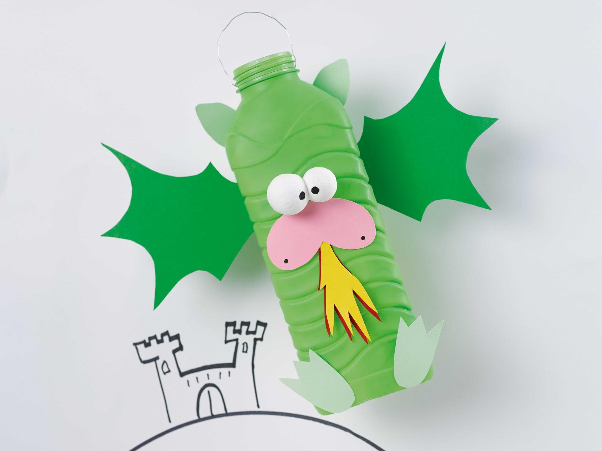 Diese drollige Drachenlaterne ist ein toller Hingucker auf dem Martinsumzug. 