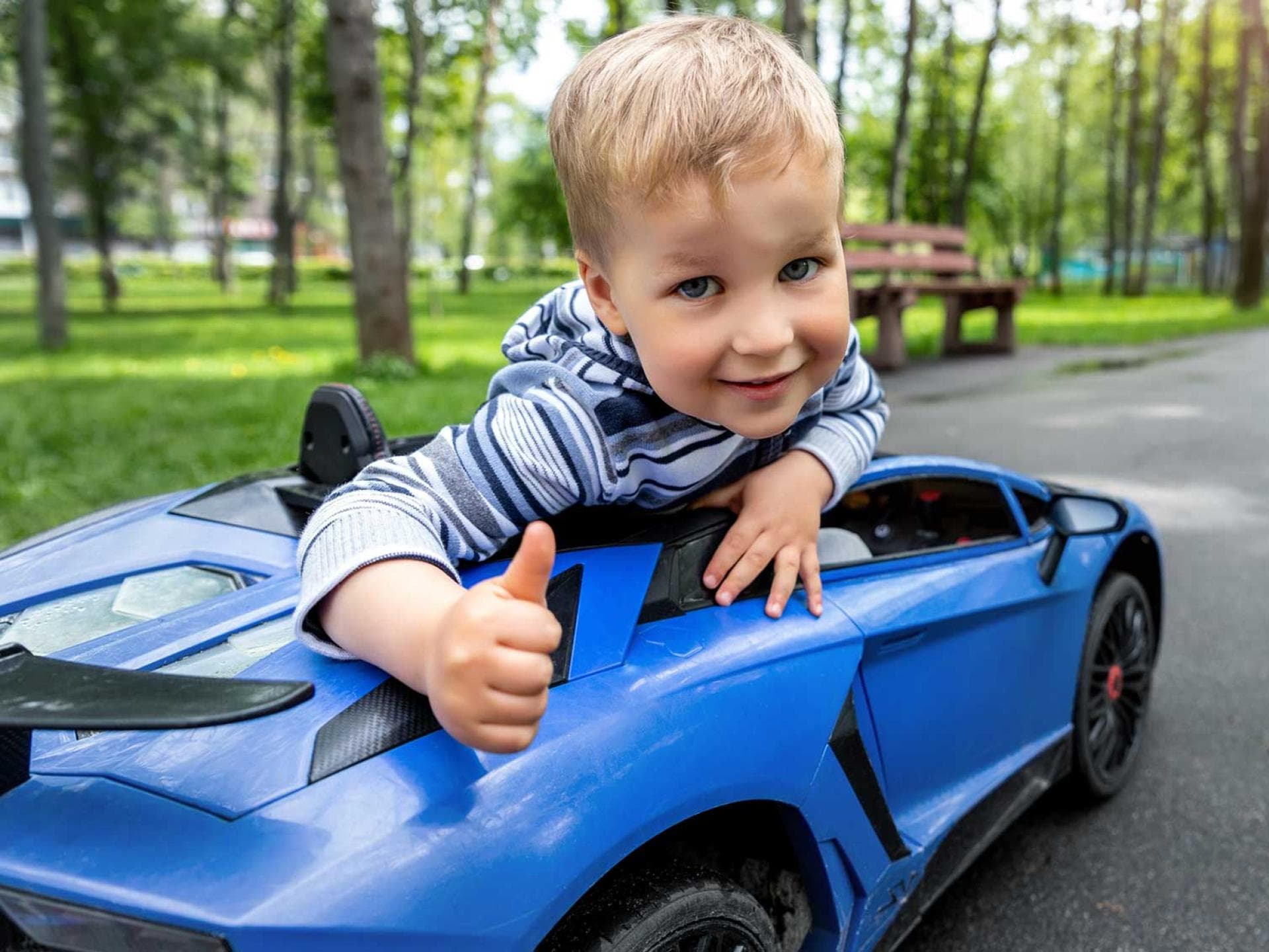 Foto: Elektroautos oder Kinderquads: ein Traum vieler Kinder.