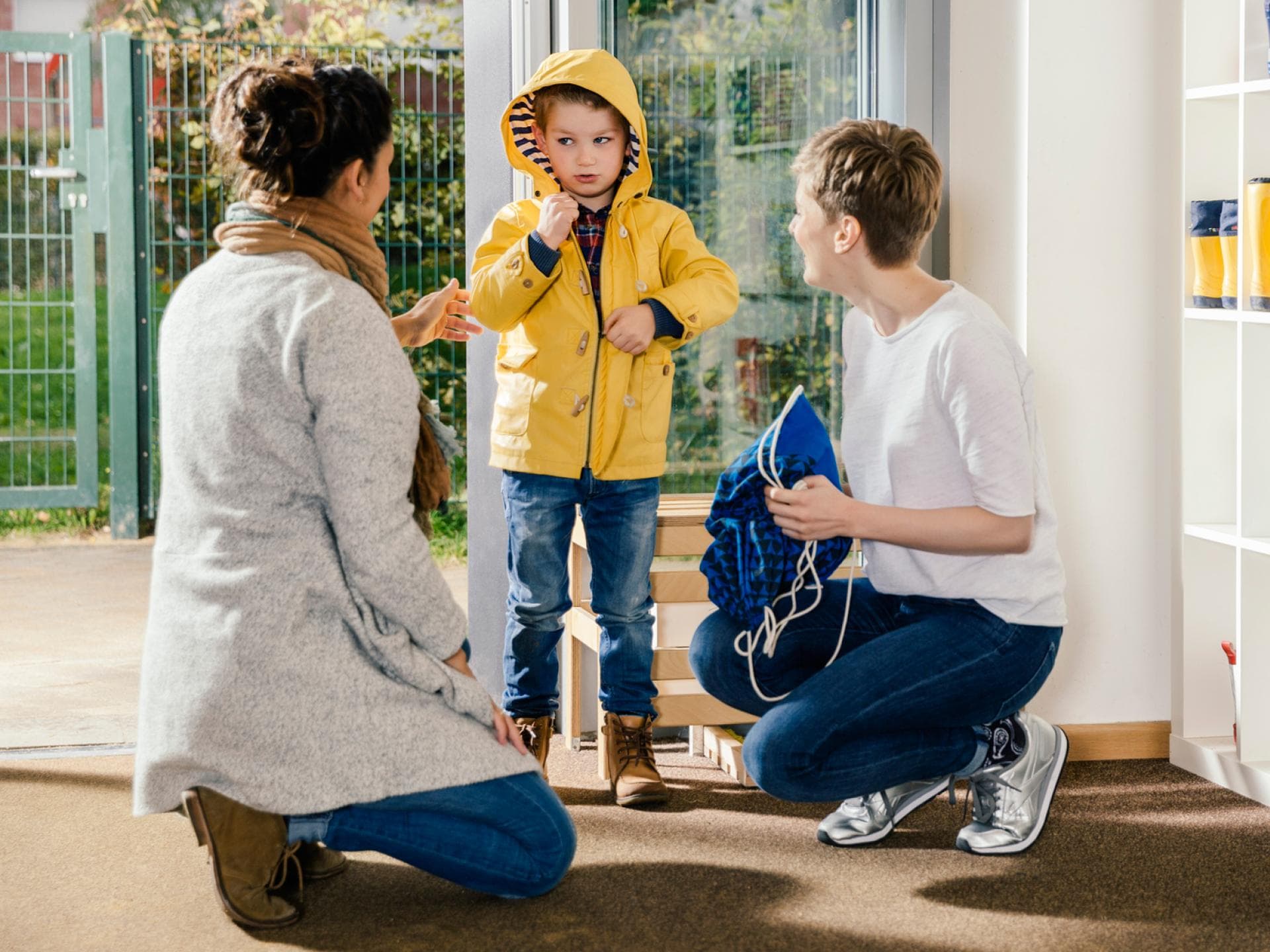 Das Loslassen fällt am Anfang der Eingewöhnung nicht immer leicht.
