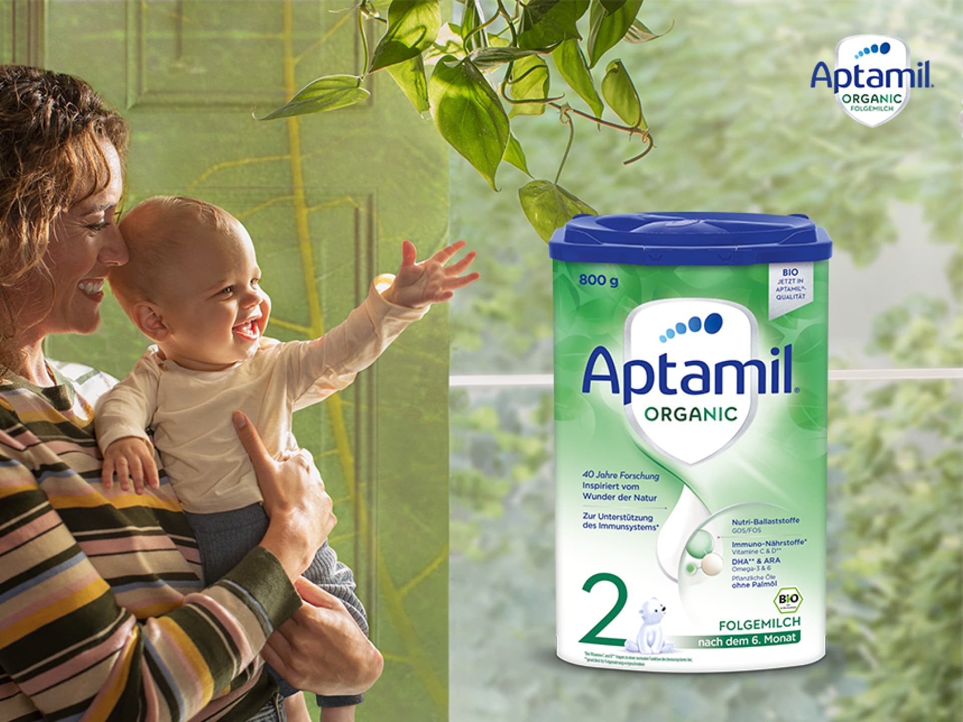 Die "Organic Folgemilch" von Aptamil kam bei unseren Mamas im Test sehr gut an.