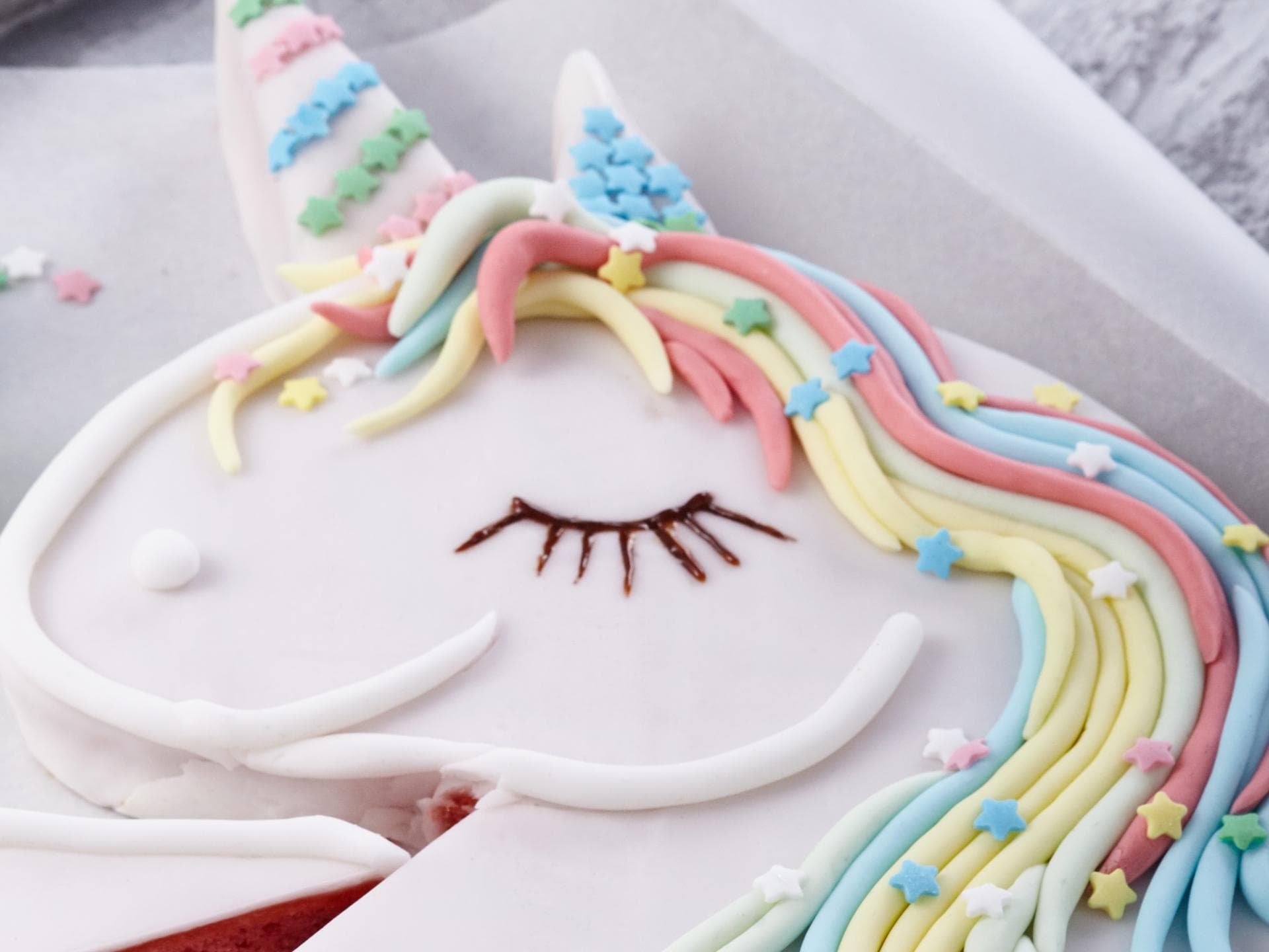 Bunter Einhornkuchen