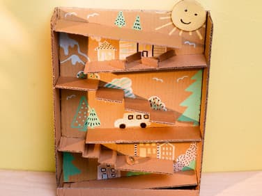 Murmelbahn aus Papier