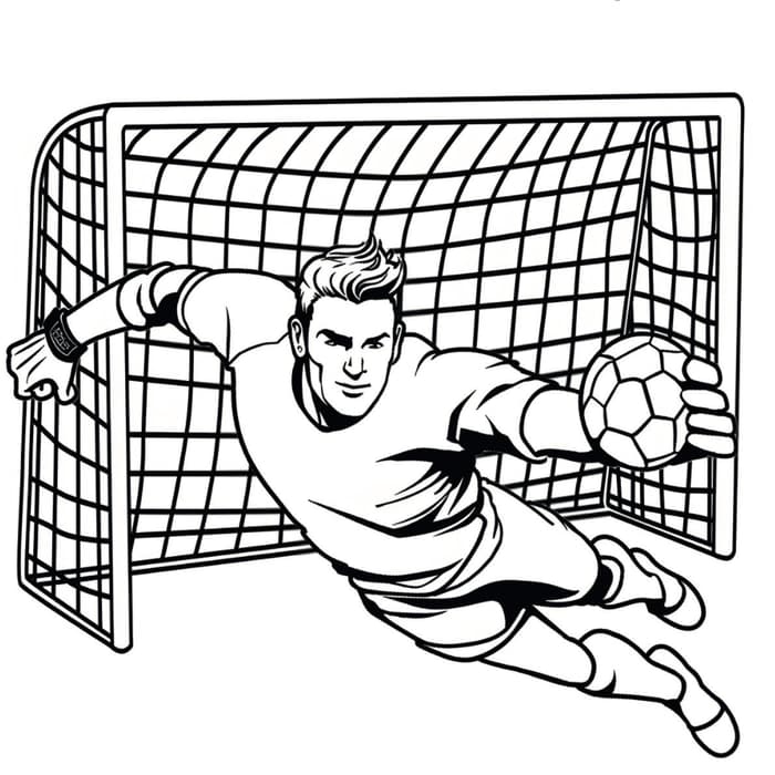 ausmalbilder torwart